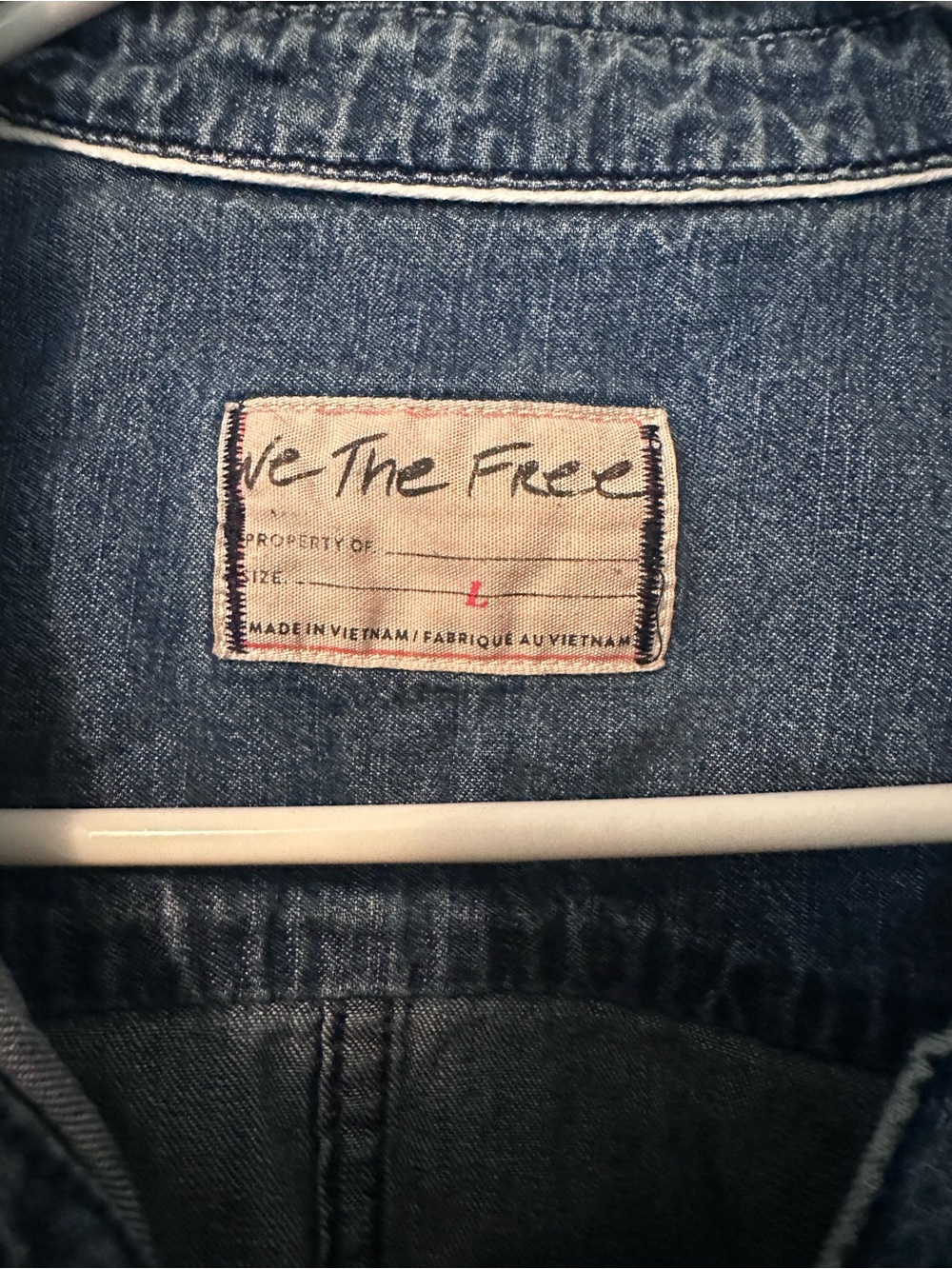 Free People Washed Denim Tunic - Blue - Picture 2 of 3